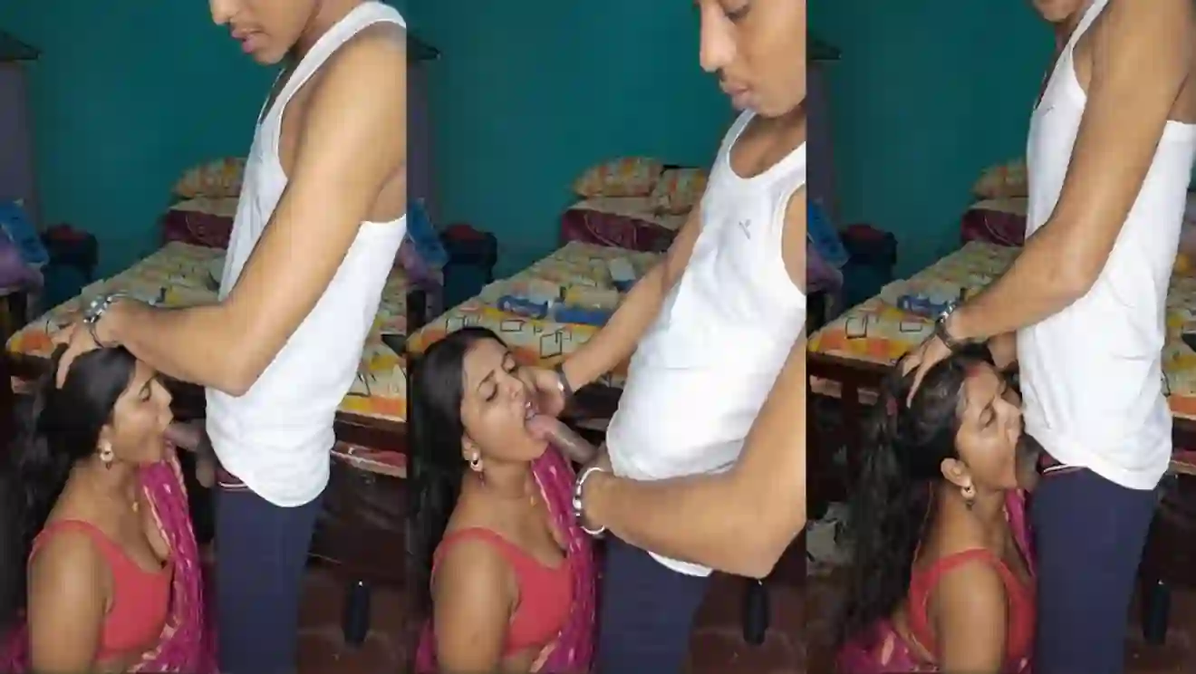 Hot Bhabhi k muh mai kaala Lund gya chus k hui diwani